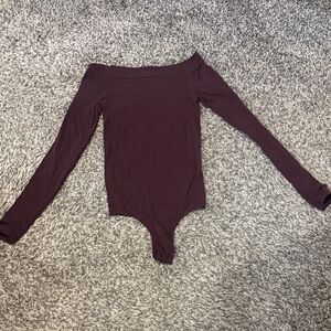 commando Women's Ballet Off-Shoulder Bodysuit with Thumbholes